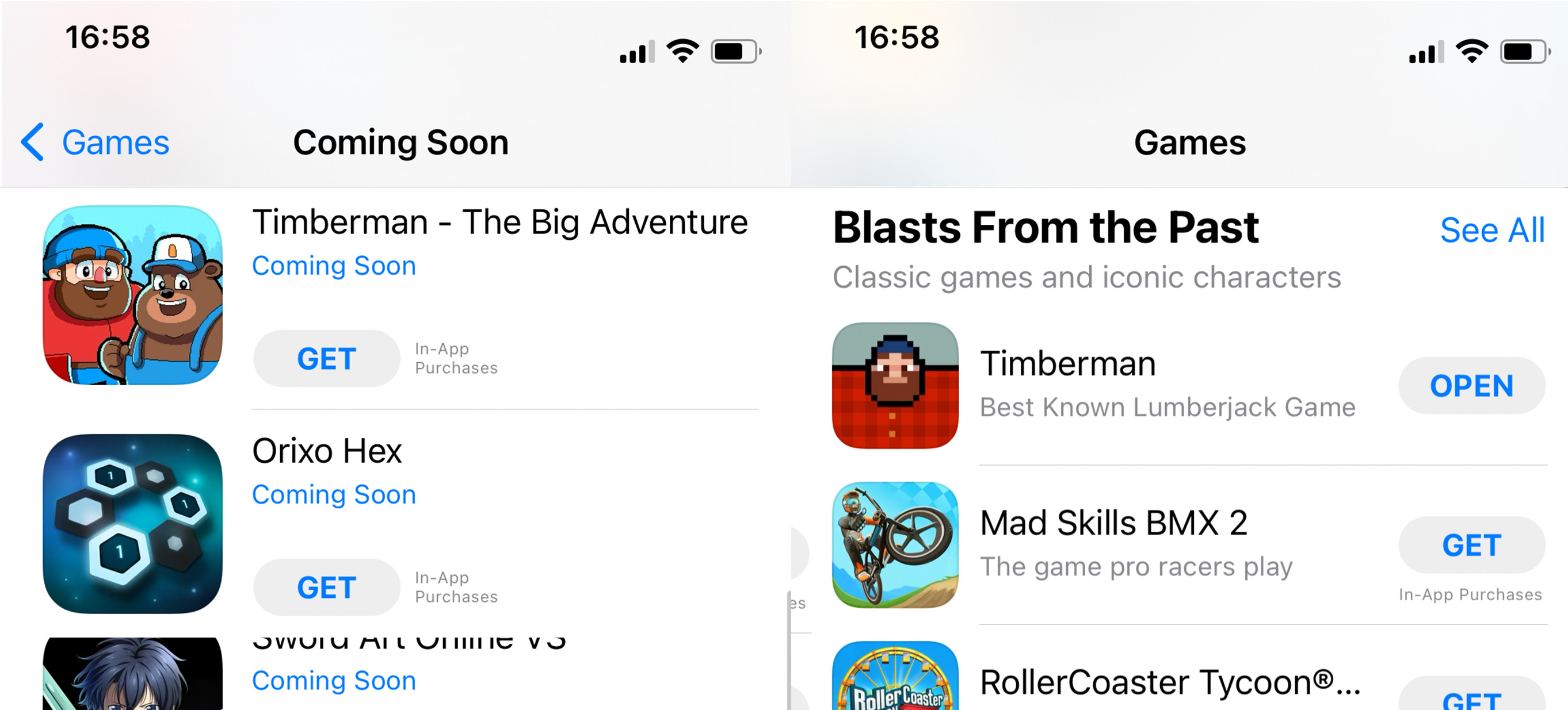 Timbermany w Appstore
